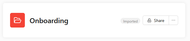 Collection onboarding
