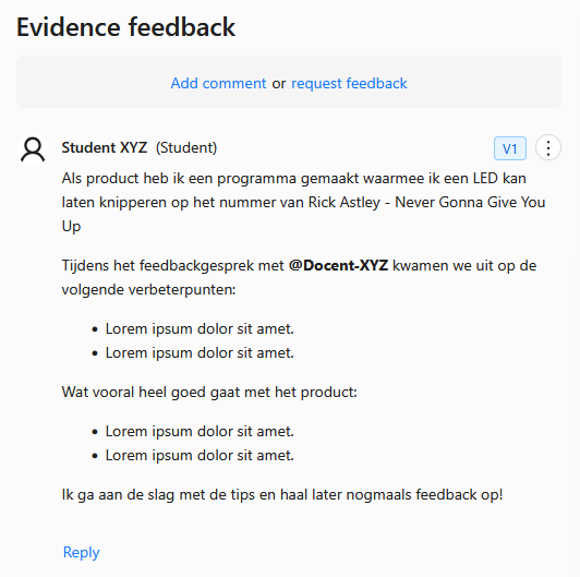 Portflow Feedback Note